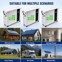 Sistem Penyimpanan Energi Rumah 51.2V 200Ah Off Grid All in One Lithium Ion Kapasitas Tinggi Dengan Layar untuk Penggunaan Cadangan