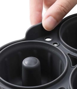 Molde de silicona para donas para freidora de aire de 8QT-10QT, molde para hornear donas y bagels, para <span class=keywords><strong>5</strong></span> donas, resistente al calor y apto para microondas - Product Image 6
