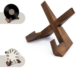 Solid Wood X Shaped Display Stand Multifunctional Desktop Organizer For Photo <b>Plate</b> Clock Cd Dvd Support <b>Rack</b> - Product Image 2