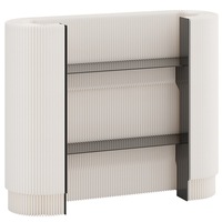 Comptoir de réception en papier H990, comptoir de caisse, petit comptoir minimaliste pour les magasins de vêtements, les centres commerciaux, les expositions, les bars mobiles