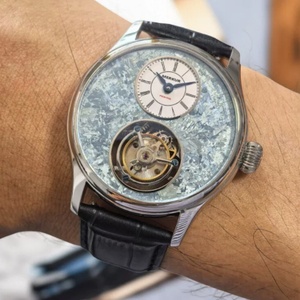 Merkur 100% Tourbillon Watch Men's Titanium Ice Flower Dial Sapphire Watch for Men Mechanical <b>Wristwatches</b> Relogio Masculino - Product Image 4