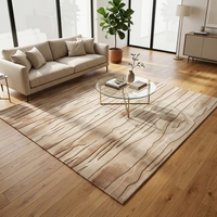 Tapis en laine tuftés à la main de luxe de haute qualité, design moderne, tapis de zone à poils moyens, résistants aux taches, écologiques
