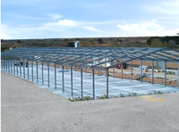Estructuras de Acero Portales Soldadas Ligeras y Duraderas para Cobertizos de Ovejas/Vacas/Cabras, Totalmente Cerrados o Semi-Cerrados, para Granjas, con Servicio de Corte y Doblado