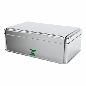 Kontensan Rectangle Tin Can 1.5 Lt <b>Cookie</b> Baklava <b>Box</b> 114 X 188 X 60 mm Model L438 - Product Image 2