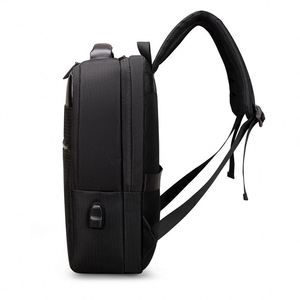 Vente en gros Chargeur USB Impression personnalisée logo Imperméable Oxford Sac pour ordinateur portable Voyage d'affaires Sac à dos pour ordinateur portable 15.6 pouces - Product Image 3