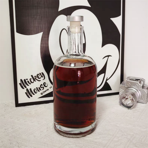 Venta al por mayor Super Flint Gin botella de vidrio con corcho 500ml licor botellas de <span class=keywords><strong>alcohol</strong></span> vacío personalizado lujo Bottiglia Vetro Liquore Vino - Product Image 1