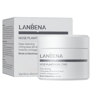 Mascarilla Facial Desprendible <span class=keywords><strong>LANBENA</strong></span> 100% Auténtica a Base de Plantas para Eliminar Puntos Negros, Tiras Exfoliantes y Limpiadoras de Poros - Product Image 4
