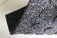 Tapis de sol en caoutchouc pour la salle de sport, tapis de sol en caoutchouc insonorisé pour l'haltérophilie, plancher de protection spécial pour la zone de force