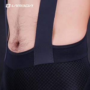 LAMEDA de alta calidad de corte libre transpirable negro bicicleta cabalgaba pantalones cortos de ciclismo bicicleta babero - Product Image 4