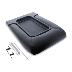 Cubierta de Reposabrazos para Consola Central Chevrolet 19127366, Caja de Almacenamiento de Cuero Negro para GMC 1999-2007 - Product Image 2