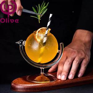 Regalo Tellurion Beber Mini cáliz Restaurante de grado alimenticio 330ML Globo Juego de vino Bar Sin plomo Copa de cóctel única en forma global - Product Image 3