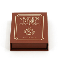 Boîte cadeau rigide marron de luxe personnalisée avec insert en mousse pour un affichage sécurisé des produits