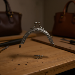 Manico per borsa Ilan 8 cm con chiusura in metallo per accessori borse - Product Image 3