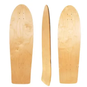 Çin tedarikçisi özelleştirilmiş ucuz land skateing sörf tahtası klasik tarzı eski okul boş kaykay cruiser güverte