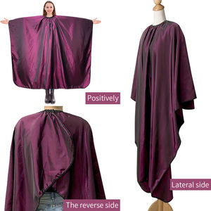 Decote ajustável Professional Hair Cutting Cape Barber Cabeleireiro Cape Porosidade impermeável e confortável Salon Hair Cape - Product Image 5