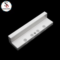 Plaque de montage en céramique de zircone personnalisée, longue bande de positionnement isolante en céramique de type L pour pièces de machines de manutention de plaquettes