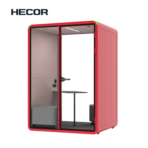 Boîte d'<span class=keywords><strong>isolation</strong></span> acoustique moderne pour 1-2 personnes avec table compacte en stratifié – Vente en gros - Product Image 1