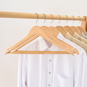 Venta Caliente Alta Calidad Al Por Mayor Perchas De Madera Para Ropa Chaquetas Abrigos Trajes Camisas Adecuadas Para El Armario - Product Image 2