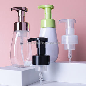 Flacon de mousse nettoyante pour le visage transparent en forme de vase à large ouverture 43/410 personnalisé, 200 ml, flacon vide pour mousse nettoyante pour le visage - Product Image 1