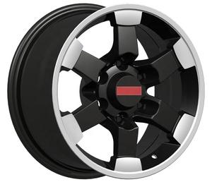 Roues de remplacement universelles Wheelman, noir mat, 20-22 pouces, 6 trous, 6x139.7, 15 mm ET, 8 pouces, personnalisables, en alliage d'aluminium A356.2 - Product Image 1