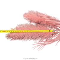 Herbe artificielle réaliste ZZLTY à 5 têtes, type roseau et queue de renard, pour arrangements floraux et aménagements paysagers (mariages, fête des mères, Noël, hôtels)