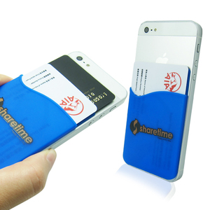 กระเป๋าใส่บัตรโทรศัพท์มือถือแบบซิลิโคนพิมพ์ลายตามสั่ง ติดด้วยตัวเอง - Product Image 5