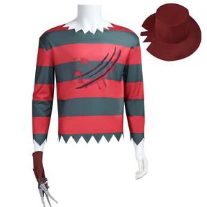 <span class=keywords><strong>Disfraz</strong></span> de Halloween para Hombre y Mujer, <span class=keywords><strong>Disfraz</strong></span> de Terror de <span class=keywords><strong>Jason</strong></span>, Camiseta a Rayas, HORR-019 - Product Image 3