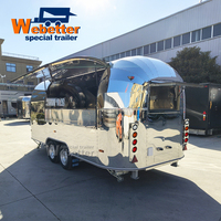Webetter Mobile Restaurant Bar Hot Dog Dessert Gelato Cart Churros Coffee Trailer Doner Kebab Fast Food Truck avec cuisine complète