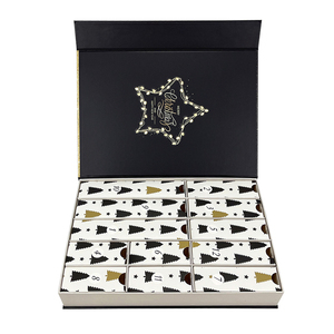 <span class=keywords><strong>Calendrier</strong></span> de l'avent noir boîte de noël de luxe <span class=keywords><strong>calendrier</strong></span> de l'avent vide bricolage auto-remplissage <span class=keywords><strong>calendrier</strong></span> de l'avent 12 jours de beauté boîte de vacances - Product Image 3