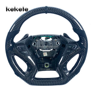 <span class=keywords><strong>Volante</strong></span> Personalizado de Cuero y Fibra de Carbono para Mejorar el Interior del Automóvil, Apto para Hyundai Sonata - Product Image 1