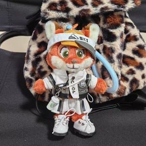 Mignon petit <span class=keywords><strong>Nick</strong></span> Fox, poupée en peluche perlée, accessoire porte-clés, pendentif, jouet en peluche, cadeau avec rembourrage en coton PP 100% polyester - Product Image 4