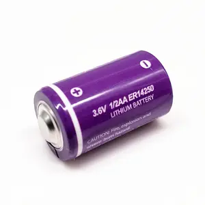 Bán Sỉ Li-SOCI2 Sơ Cấp Hình Trụ Kích Thước <span class=keywords><strong>1</strong></span>/<span class=keywords><strong>2AA</strong></span> 12ah 3.6V Er14250 Er14250h Pin <span class=keywords><strong>Lithium</strong></span> Cho Đồng Hồ Đo Nước Khí - Product Image 2