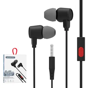 SOMOS TEL Hochwertiger accesorios celu lares Audio anschluss HIFI-Kopfhörer im Ohr 3,5-mm-Kopfhörer mit Mikrofon