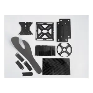 Bán buôn CNC cắt OEM 100% tinh khiết các bộ phận sợi carbon tùy chỉnh sợi carbon tấm một phần vật liệu tổng hợp