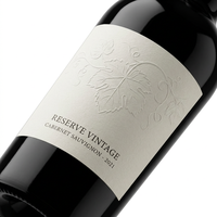 Etiqueta Autoadhesiva de Papel Recubierto Resistente con Código de Barras y Logotipo 3D Impreso Personalizado, Sensible al Calor, para Botellas de Vino