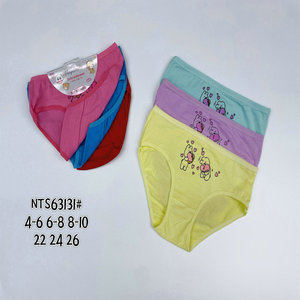 0.34 dollaro modello YC012 Stock di cotone pronto molto economico ragazze perizoma biancheria intima con molte stampe - Product Image 5