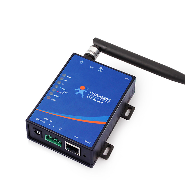 USR-G805 4G Modem RS232 RS485 Serial to 4G Network Support FDD-LTE TD-LTE
