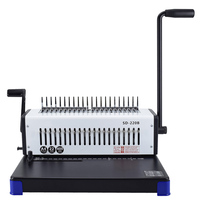 IDÉE CADEAU 21 Trous Peigne Manuel Reliure Machine Bureau Peigne Reliure Bobine Livre Reliure Machines Livre Reliure Machine