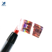 Étiquettes holographiques imperméables vinyle personnalisé Uv A4 feuilles papier rond inviolable sécurité Qr Code rouleau Transparent Logo étiquette