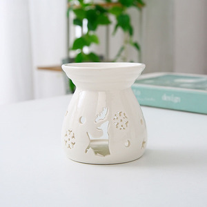 Bianco in <span class=keywords><strong>ceramica</strong></span> elettrica bruciatore a olio portacandele per aromaterapia per saloni di bellezza matrimoni casa terapia per san valentino - Product Image 4