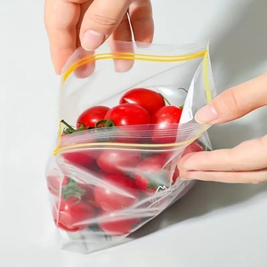 ถุงซิปล็อคพลาสติกปลอดสาร BPA สำหรับแช่แข็ง ถุงเก็บอาหารแบบรีไซเคิลได้ เกรดสำหรับอาหาร เหมาะสำหรับซุปเปอร์มาร์เก็ตและงานแสดงสินค้า - Product Image 1