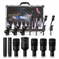 Kit de microphones de batterie professionnels à condensateur Audix DP72, 7 pièces, filaires, anti-bruit, légers, en métal, pour batterie