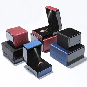 Wholesale Led Light Jewelry Gift Box Luxury Packaging Ring Pendant Display Box Led Jewelry Display Box Custom - Product Image 1