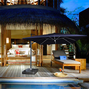 <span class=keywords><strong>Sombrilla</strong></span> de Patio LED Solar Cuadrada - Parasol de Jardín de Aluminio <span class=keywords><strong>con</strong></span> Luces Recargables para Protección Solar - Product Image 5