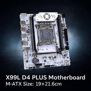 เมนบอร์ดสีขาว X99 mATX LGA2011-3 DDR4 TPM 2 M2 NVMe เวิร์กสเตชัน ขายดี เมนบอร์ดขนาดเล็ก X99 LGA2011 ชิป C612 - Product Image 1