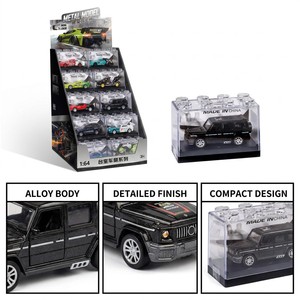 Scatola da esposizione per auto in lega personalizzata trasparente per auto, modello di veicolo sportivo, Diorama <span class=keywords><strong>1</strong></span>:64, giocattolo per auto - Product Image 3