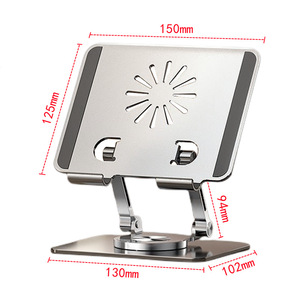 <b>Tablet</b> Pc <b>Stand</b> Aluminum Alloy 360 Degree Rotation Adjustable For <b>Tablet</b> Computer Desktop Mount - Product Image 5