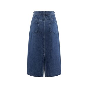 TAOP&ZA 2026 Nouvelle Collection Printemps <span class=keywords><strong>Femme</strong></span> <span class=keywords><strong>Jupe</strong></span> <span class=keywords><strong>en</strong></span> <span class=keywords><strong>Jean</strong></span> <span class=keywords><strong>Taille</strong></span> <span class=keywords><strong>Haute</strong></span> à Ourlet Irrégulier Tendance et Polyvalente 6011320 - Product Image 2