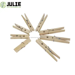 Pinces à linge en bois naturel non tachantes de haute qualité directe d'usine pince à linge en bois pince à linge en bambou pince en bambou