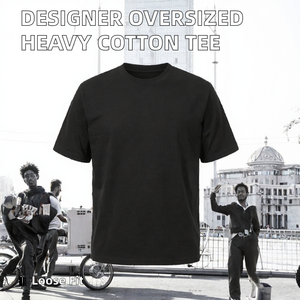 <b>Black</b> Men T <b>Shirt</b> Crew Neck Short Sleeve Cotton <b>Tee</b> Custom Logo Casual Streetwear - Product Image 2